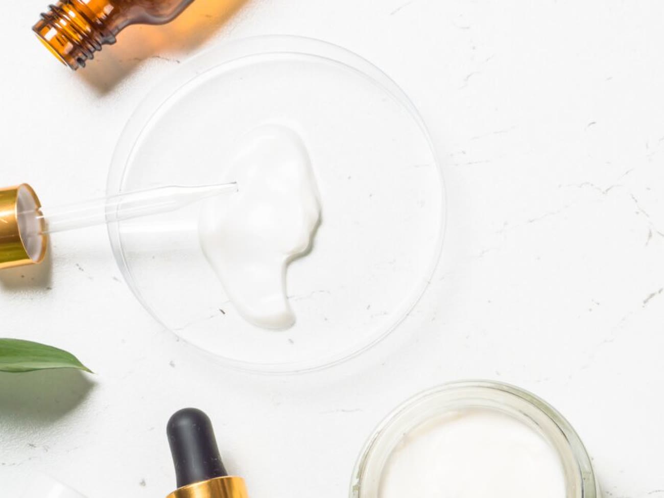 Serum dropper and skincare glassware